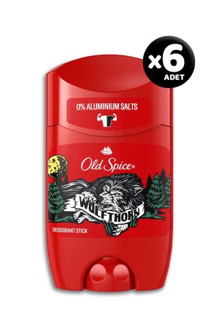 Old Spice Wolfthorn Deodorant Stick 50 ml - 6 Adet