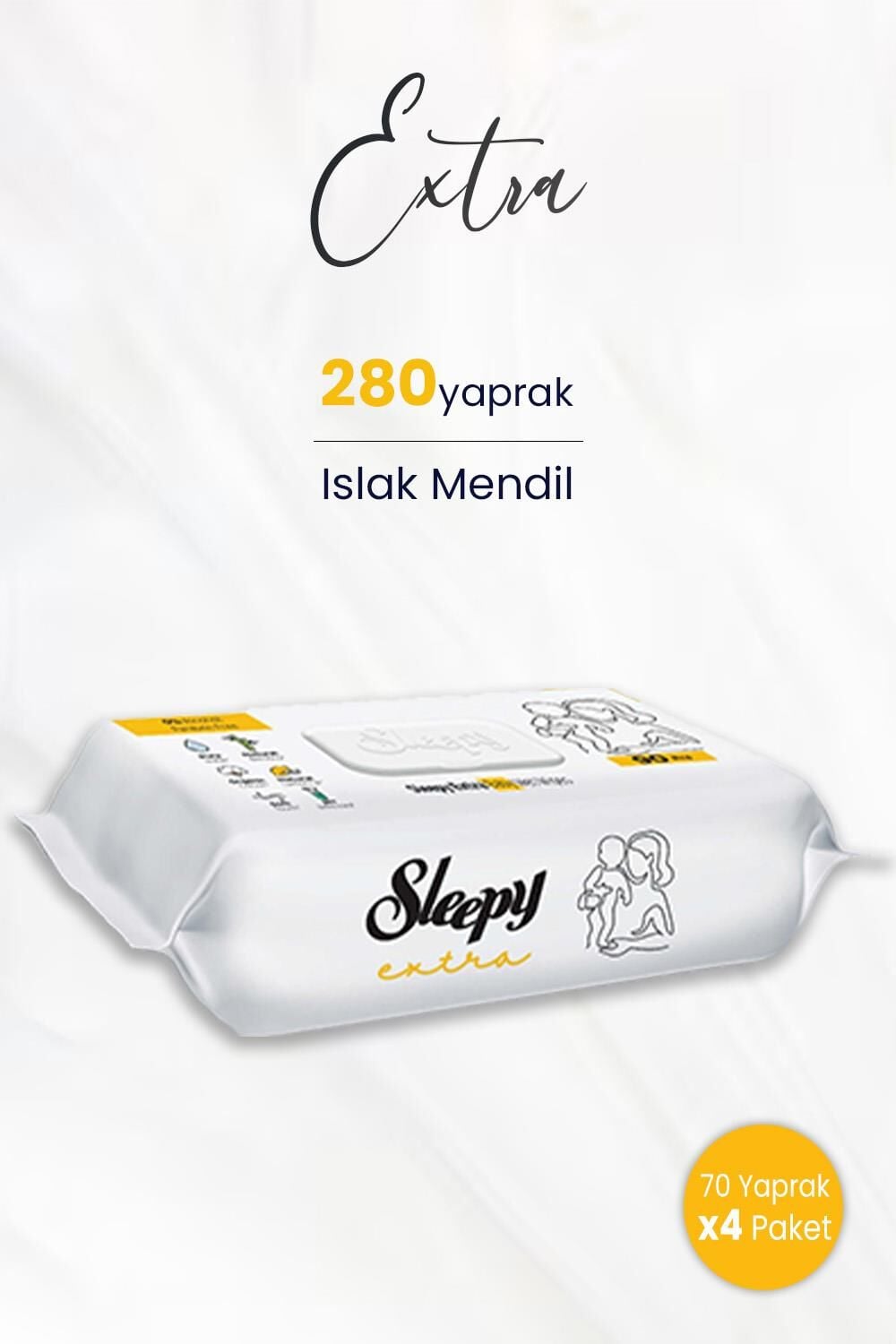 Sleepy Extra Islak Mendil 70 Adet x 4 (280 yaprak)