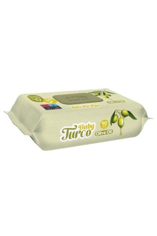 Baby Turco Zeytinyağlı Islak Bebek Havlusu 90 Yaprak