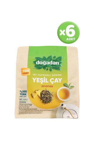 Doğadan Dökme Yeşil Çay Ananas 50 gr x 6 Adet