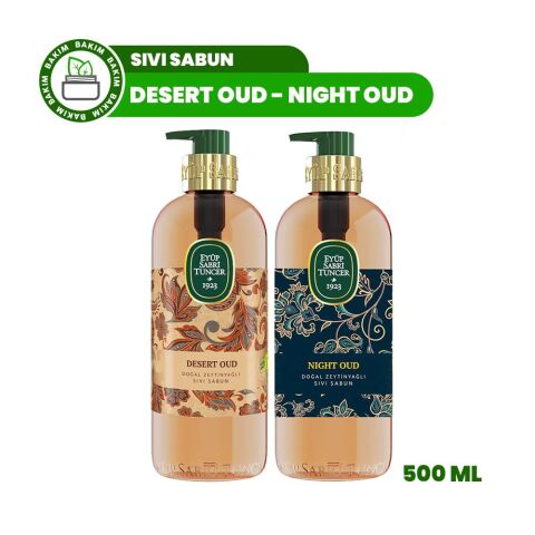 Eyüp Sabri Tuncer Night Oud ve Desert Oud Doğal Zeytinyağlı Sıvı Sabun 500 ml
