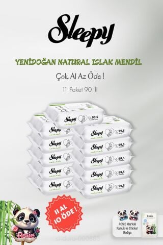 Sleepy 90'lı Natural Yenidoğan 11 AL 10 ÖDE ve ROSIE