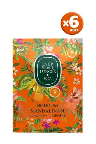 Eyüp Sabri Tuncer Bodrum Mandalinası Kolonyalı Mendil 50'li x 6 Adet