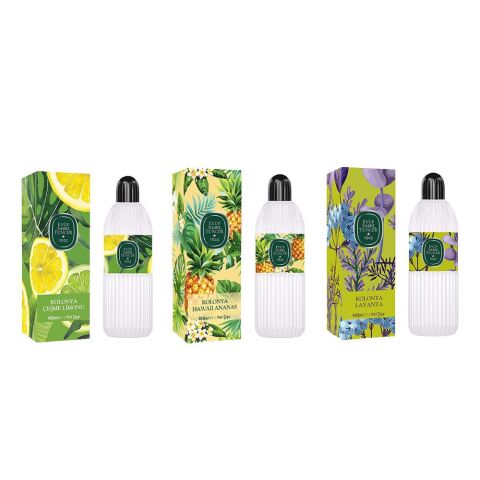 Eyüp Sabri Tuncer Kolonya Çeşme Limonu, Hawaii Ananas ve Lavanta Pet Şişe 400 ml