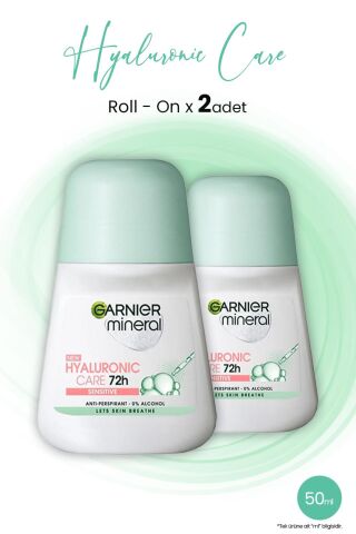 Garnier Mineral Hyaluronik Bakım 72H Roll-On 50 ml x 2 Adet