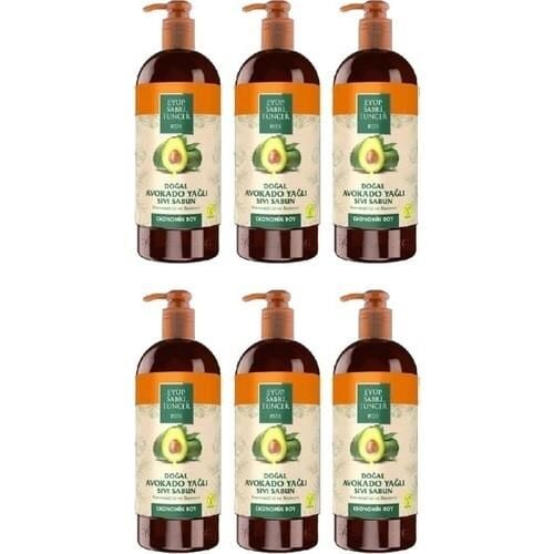 Eyüp Sabri Tuncer Doğal Avokado Yağlı Sıvı Sabun 750 ml x 6
