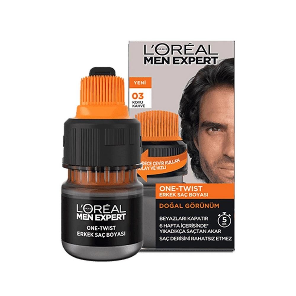 Loreal Paris Men Expert One-twist Erkek Saç Boyası 03 Koyu Kahve