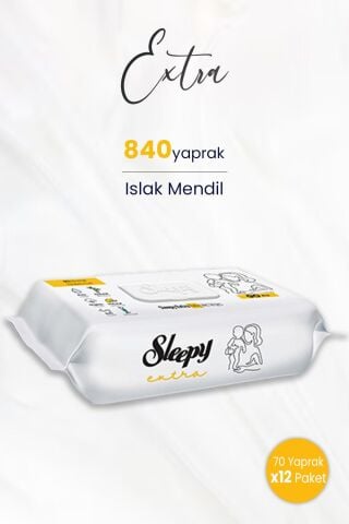 Sleepy Extra Islak Mendil 70 Adet x 12 (840 yaprak)