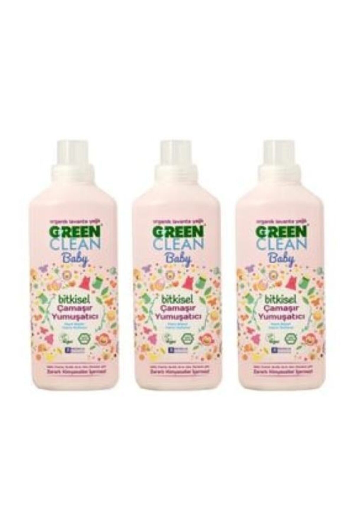 U Green Clean Baby Çamaşır Yumuşatıcı 1 L x 3