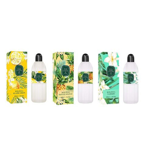 Eyüp Sabri Tuncer Kolonya Klasik Limon, Hawaii Ananas ve Yasemin Pet Şişe 400 ml