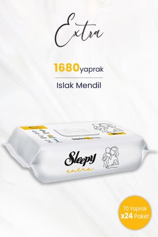 Sleepy Extra Islak Mendil 70 Adet x 24 (1680 yaprak)