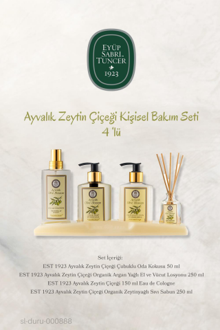 3'lü Eyüp Sabri Tuncer Ayvalık Zeytin Çiçeği 4'lü Kişisel Bakım Seti ve ROSIE Pamuk