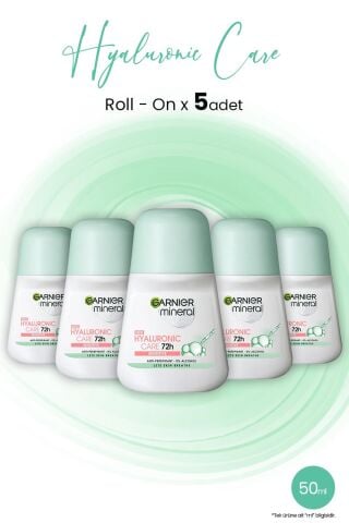 Garnier Mineral Hyaluronik Bakım 72H Roll-On 50 ml x 5 Adet