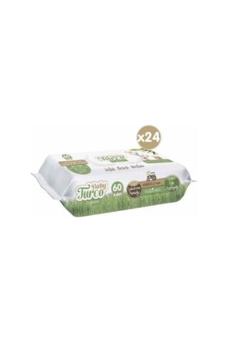 Baby Turco Doğadan Islak Bebek Havlusu 60 Yaprak X 24'lü