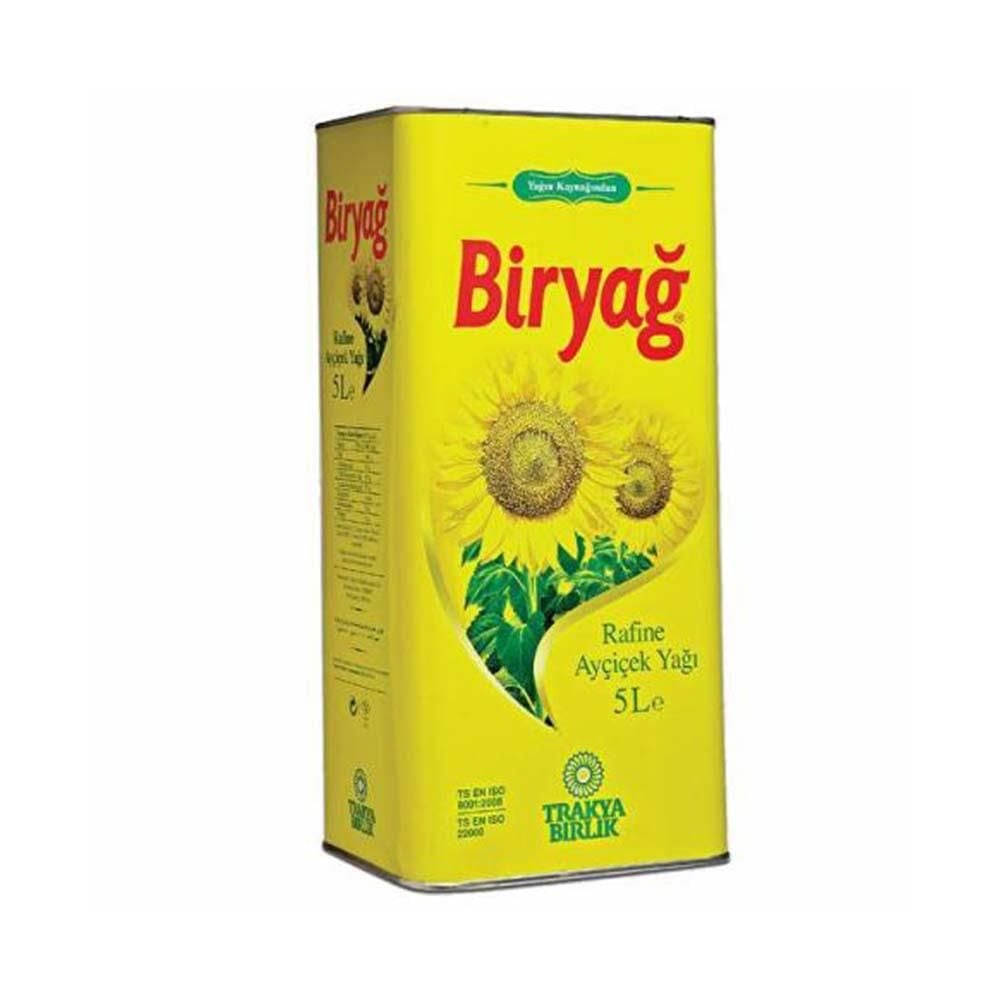 Trakyabirlik Biryağ Ayçiçek Yağı 5 lt