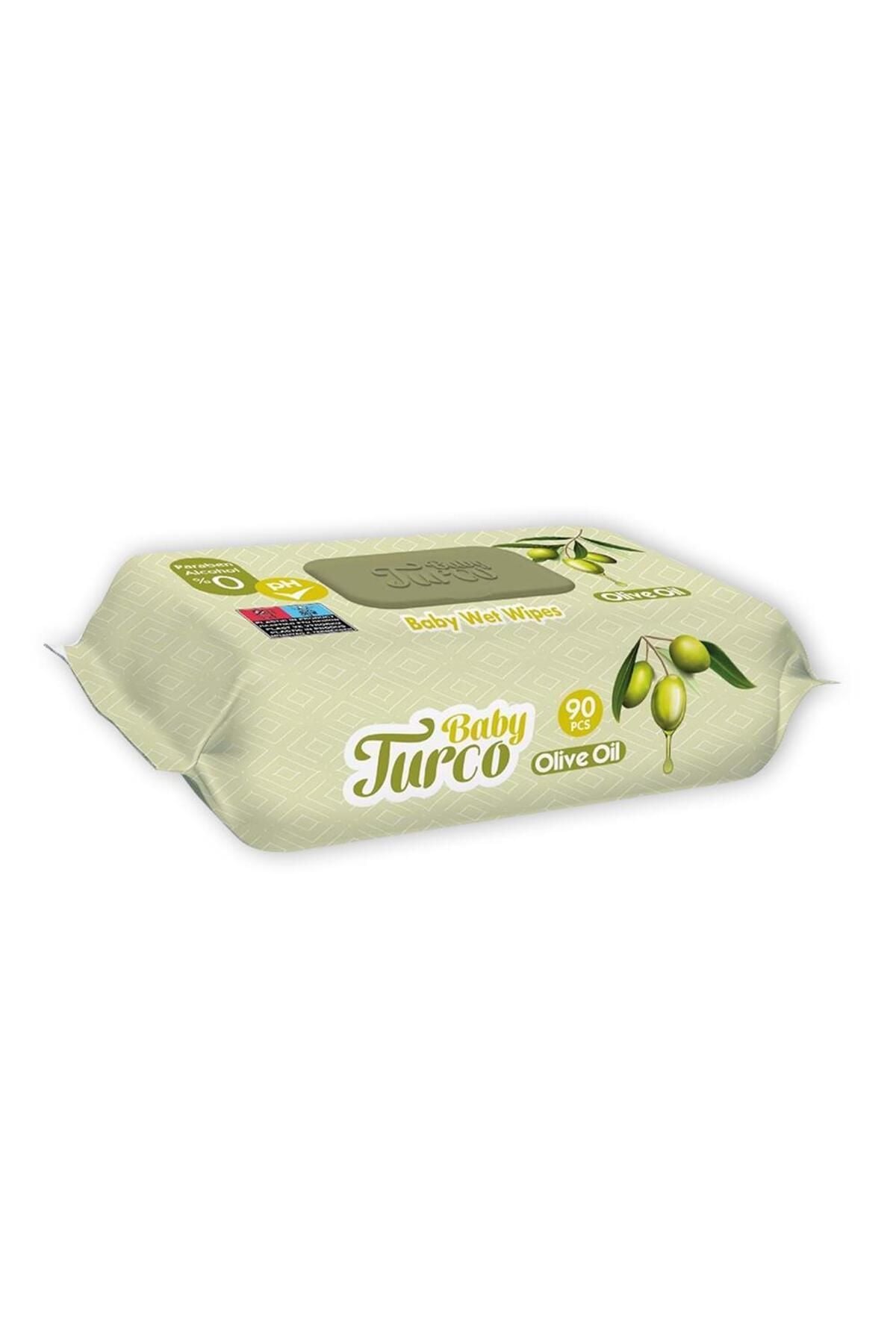 Baby Turco Bebek Islak Havlu Zeytinyağlı 90' lı