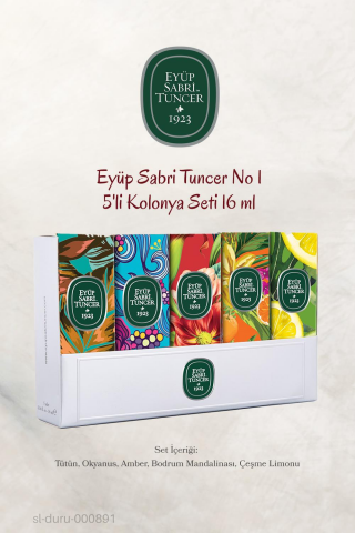3 Adet Eyüp Sabri Tuncer 5'li Kolonya Set No 1 ve ROSIE Doğal Pamuk