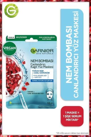 Saf& Temiz Nemlendiren Temizleyici 250 Ml + Nem Bombası Canlandırıcı Kağıt Maske X2