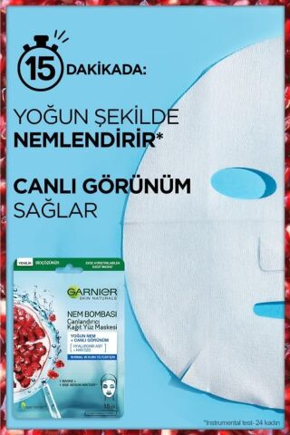 Saf& Temiz Nemlendiren Temizleyici 250 Ml + Nem Bombası Canlandırıcı Kağıt Maske X2