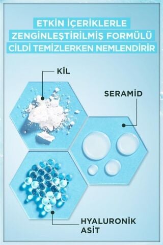 Saf& Temiz Nemlendiren Temizleyici 250 Ml + Nem Bombası Canlandırıcı Kağıt Maske X2