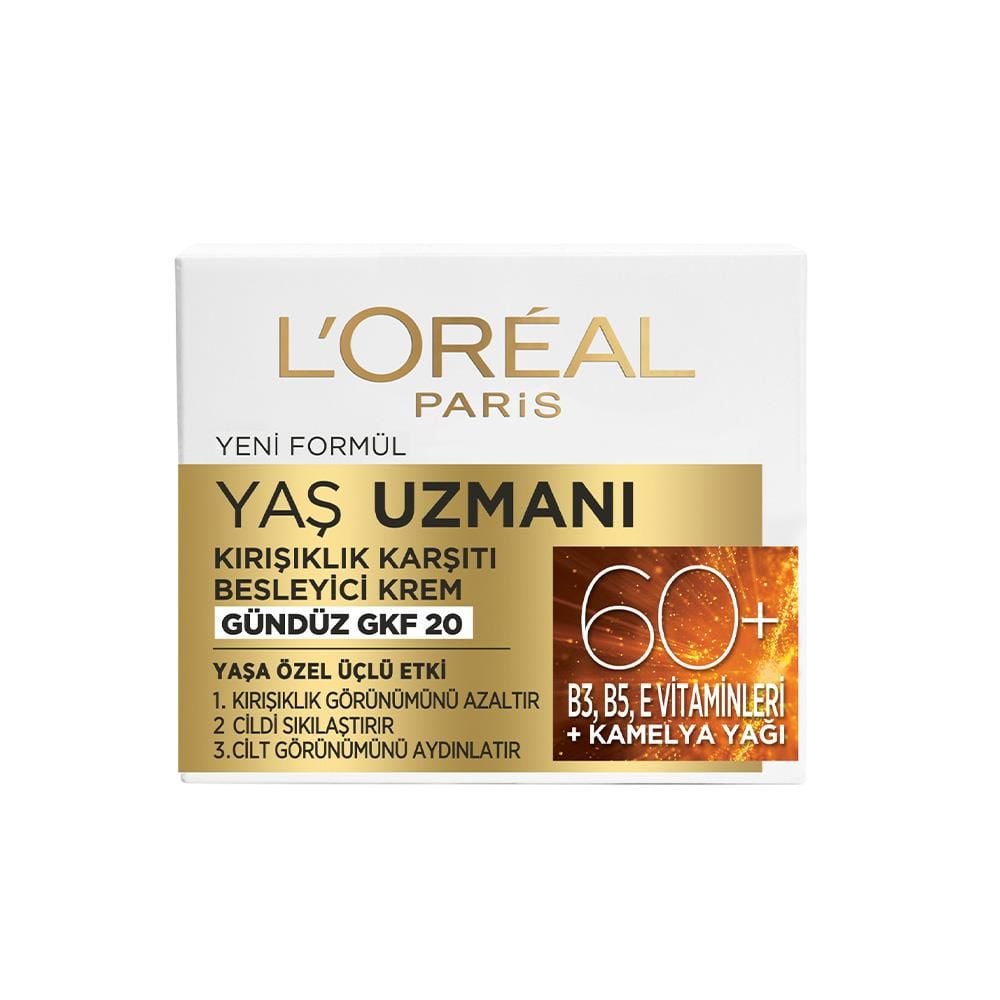Loreal Paris Yaş Uzmanı 60+ Kırışıklık Karşıtı Besleyici Krem 50 ml