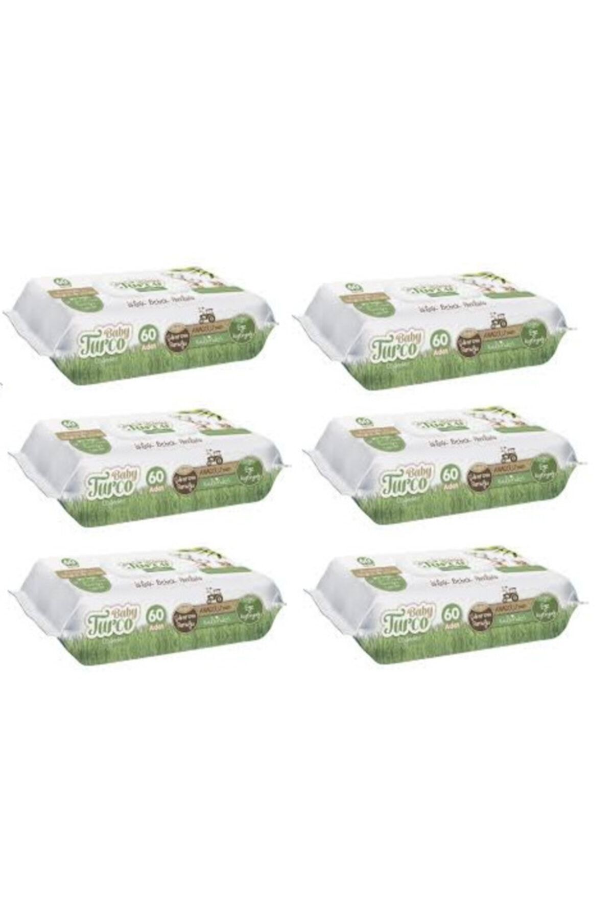 Baby Turco Doğadan Islak Bebek Havlusu 6x60