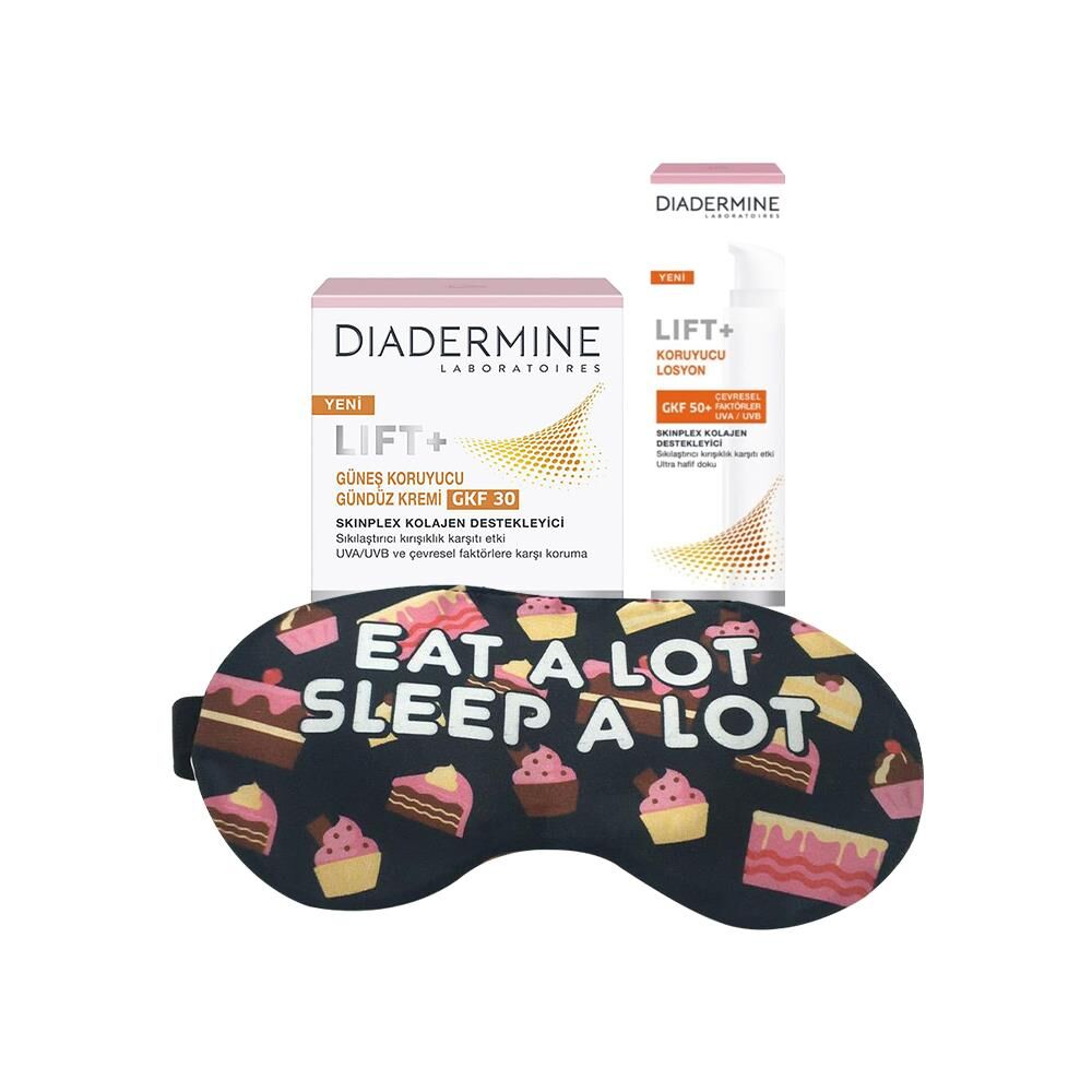 Diadermine Güneş Koruyucu Gündüz Kremi ve Losyon, Uyku Bandı Hediyeli