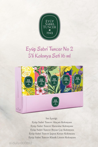 3 Adet Eyüp Sabri Tuncer 5'li Kolonya Set No 2 ve ROSIE %100 Doğal Pamuk 60'lı