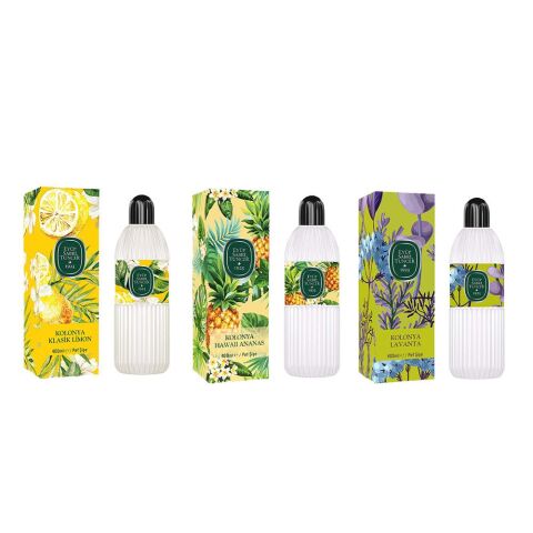 Eyüp Sabri Tuncer Kolonya Klasik Limon, Hawaii Ananas ve Lavanta Pet Şişe 400 ml