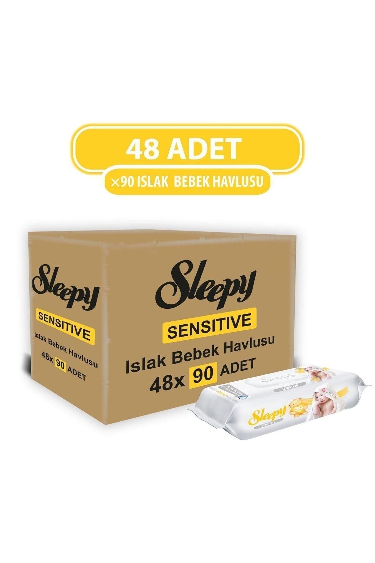 Sleepy Sensitive Islak Mendil 90'lı x 48 Adet