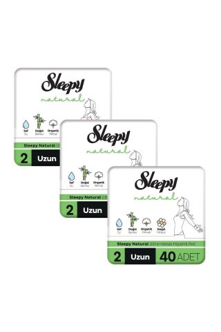 Natural Ultra Hassas Hijyenik Ped Mega Fırsat Paketi Uzun 120 Adet