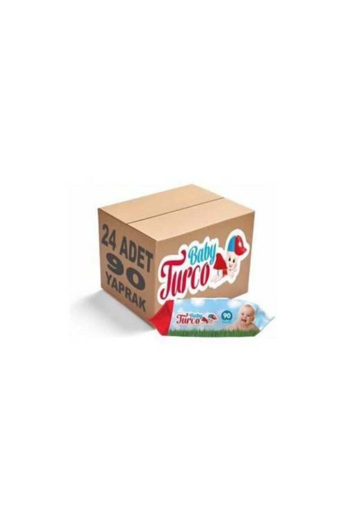 Baby Turco Islak Havlu - Mendil 24 X 90 Lı Kapaklı 2160 Yaprak