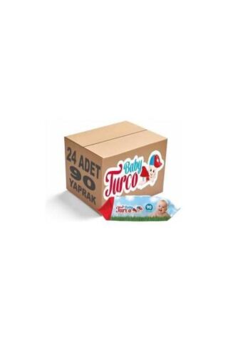 Baby Turco Islak Havlu - Mendil 24 X 90 Lı Kapaklı 2160 Yaprak