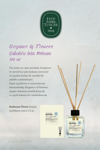 Eyüp Sabri Tuncer 3'lü Elegance Of Flowers Çubuklu Koku 100 ml ve ROSIE Pamuk
