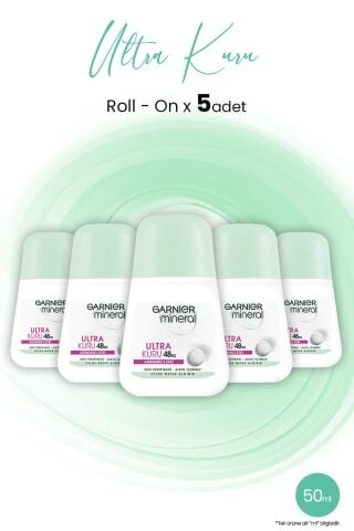 Garnier Mineral Ultra Kuru Roll-On 48 Saat x 5 Adet