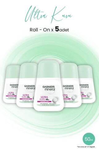 Garnier Mineral Ultra Kuru Roll-On 48 Saat x 5 Adet