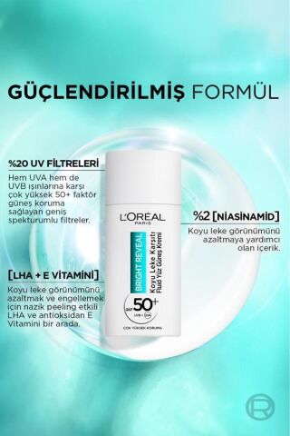 Bright Reveal SPF 50+ Koyu Leke Karşıtı Yüz Güneş Kremi & Yenileyici Peeling Serum Seti