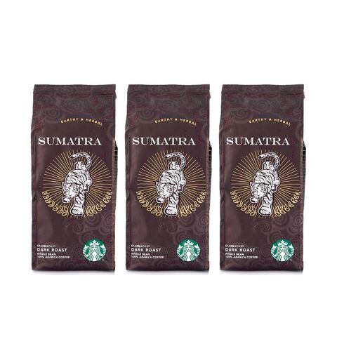 Starbucks Sumatra Çekirdek Kahve 250 Gram x 3