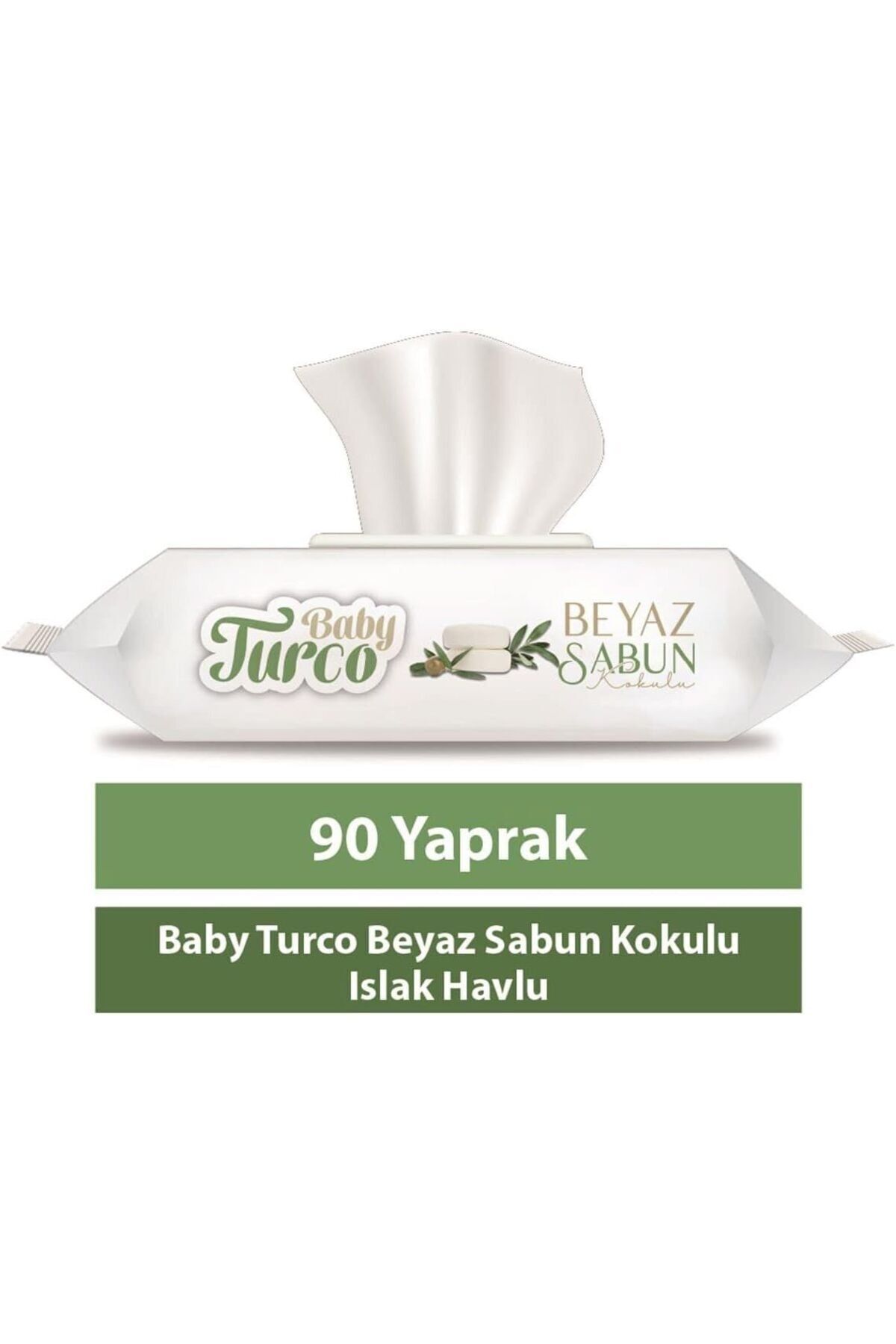 Baby Turco Beyaz Sabun Kokulu Islak Havlu 90'lı