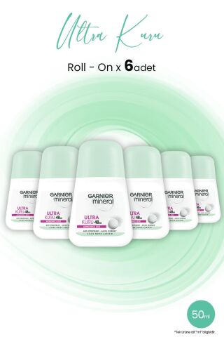 Garnier Mineral Ultra Kuru Roll-On 48 Saat x 6 Adet