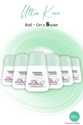 Garnier Mineral Ultra Kuru Roll-On 48 Saat x 6 Adet