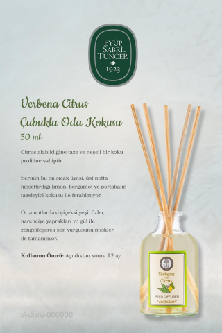 Eyüp Sabri Tuncer Verbena Citrus Çubuklu Oda Kokusu 50 ml 3 Adet ve ROSIE Pamuk
