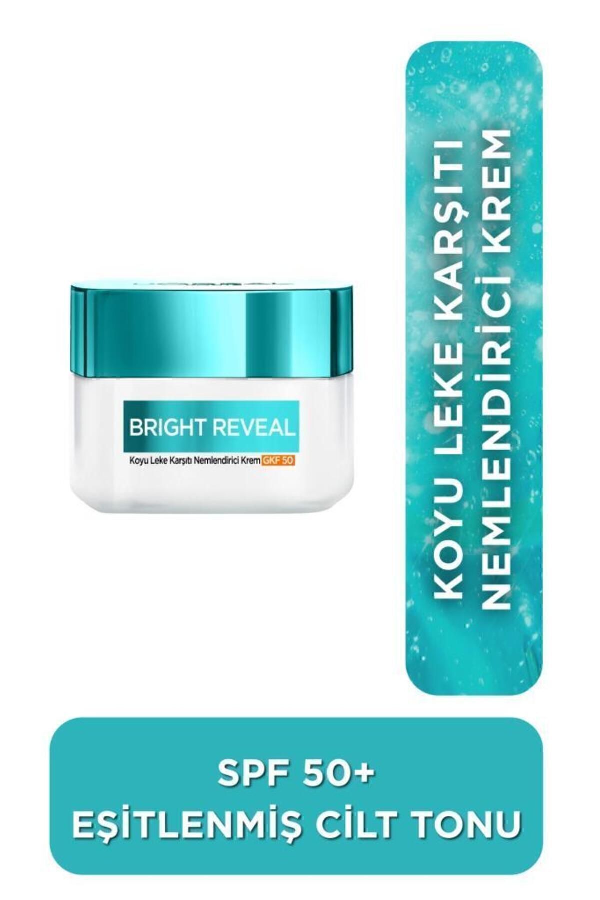 Bright Reveal Koyu Leke Karşıtı, Cilt Tonu Eşitleyici Spf50 Nemlendirici Krem Niasinamid 50ml