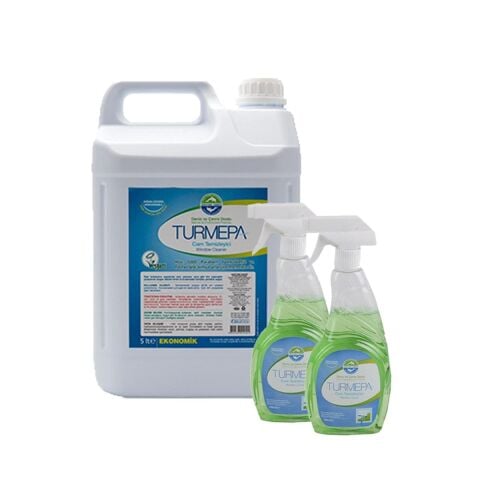 Turmepa Cam Temizleyici 500 ml x 2 ve 5 lt
