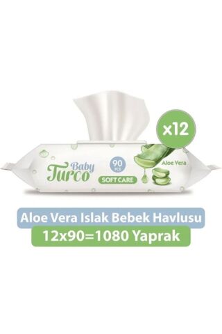 Baby Turco Turco Baby Islak Havlu 90'lı Soft Care X12 Adet