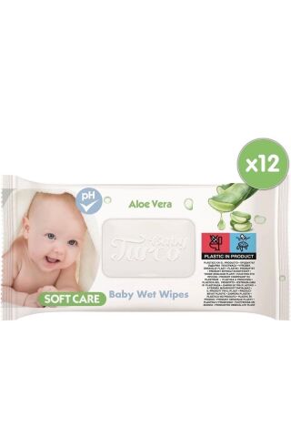 Baby Turco Turco Baby Islak Havlu 90'lı Soft Care X12 Adet