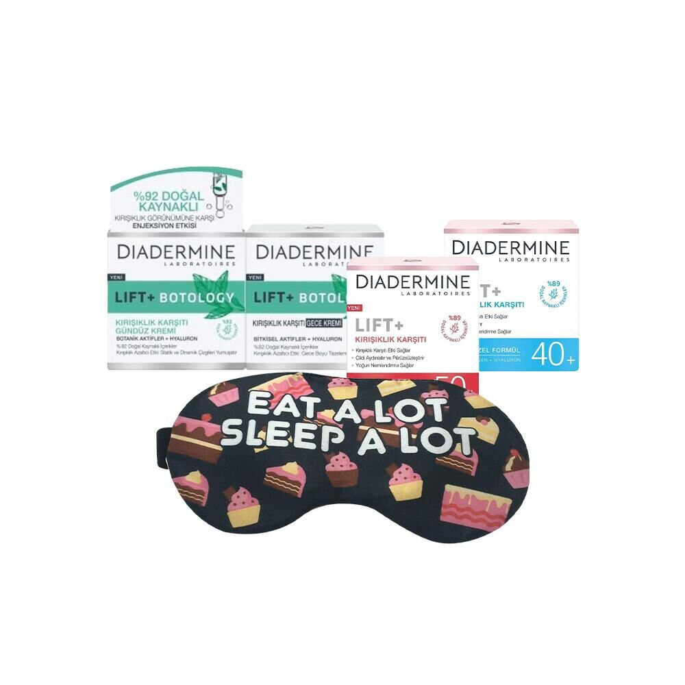 Diadermine Kırışıklık Karşıtı Krem, Gündüz Kremi, Kırışıklık Karşıtı Krem ve Uyku Bandı Hediyeli