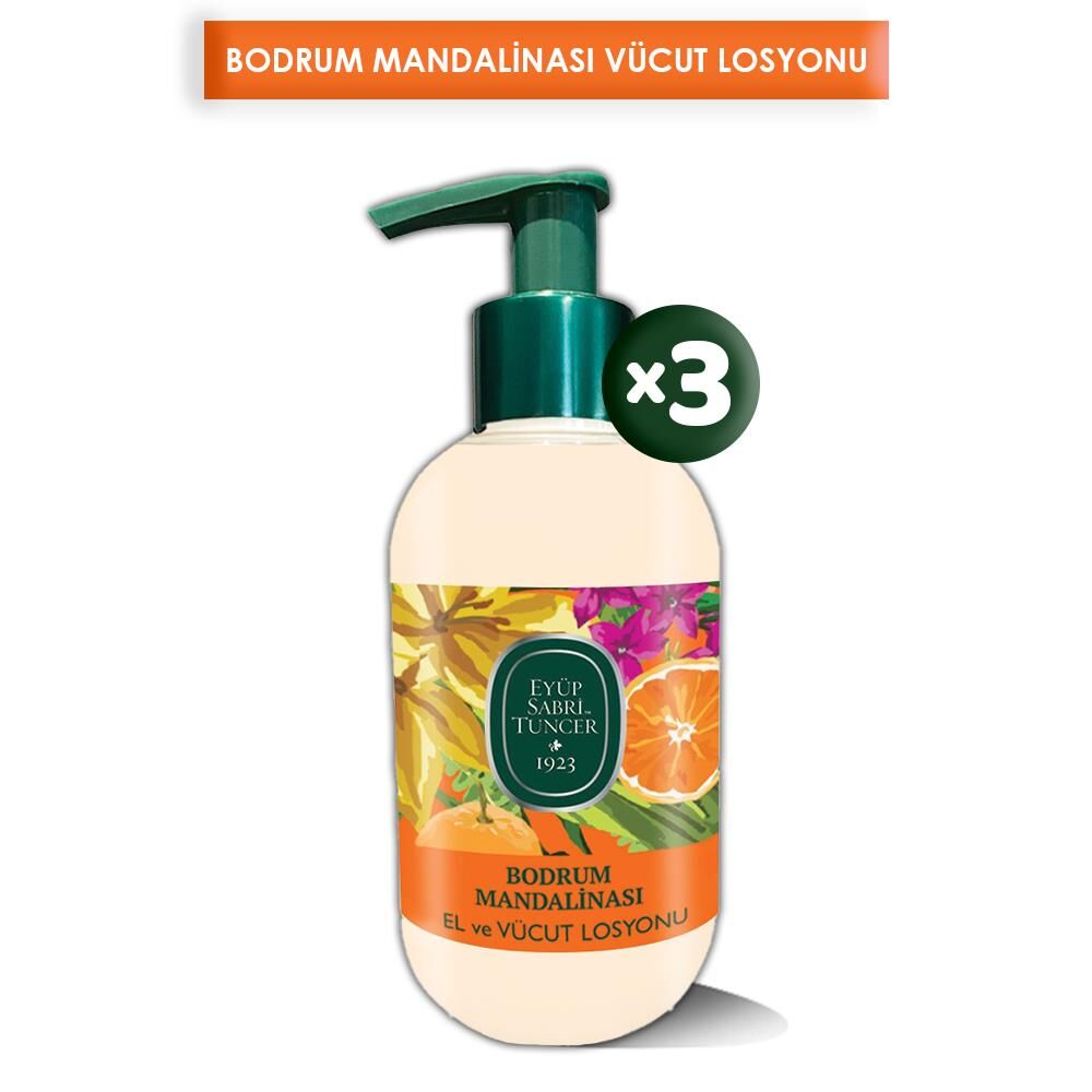 Eyüp Sabri Tuncer Bodrum Mandalinası El ve Vücut Losyonu 280 ml x 3