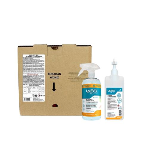 Eyüp Sabri Tuncer Labs El Dezenfektanı 5 lt  ve 1 Litre, Ortam Dezenfektanı 1 Litre