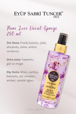 Eyüp Sabri Tuncer 3 Adet Pj Body Splash Pure Love 250 ml ve ROSIE Doğal Pamuk